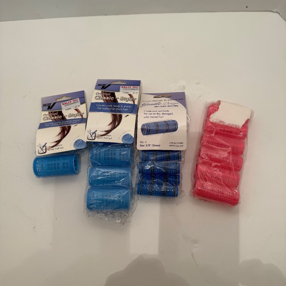 NWT  19 Sallys and Conair Velcro Rollers